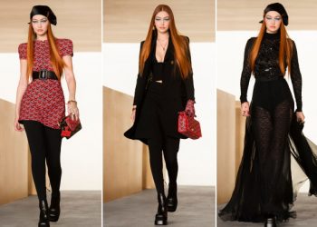 Жижи Хадид төрөөд 6 сарын дараа “Versace”-ийн шоунд оролцон загварын тайзнаа гарлаа