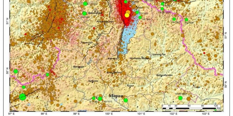 Хөвсгөлд нэгдүгээр сараас хойш 82638 удаагийн газар хөдлөлт бүртгэгджээ