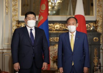 ЕРӨНХИЙ САЙД Л.ОЮУН-ЭРДЭНЭ ЯПОН УЛСЫН ЕРӨНХИЙ САЙД Ё.СҮГАТАЙ АЛБАН ЁСНЫ УУЛЗАЛТ ХИЙВ