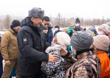 Монгол Улсын Ерөнхийлөгч У.Хүрэлсүх хилчид, цаатан иргэдтэй уулзлаа