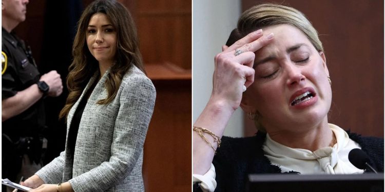 Жонни Деппийн өмгөөлөгч Камилле Васкес, Амбер Хердийг хуурамчаар уйлсан гэлээ