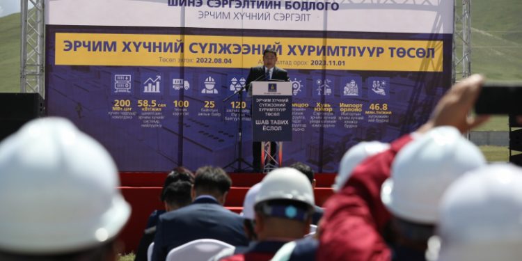 Эрчим хүчний сүлжээнд ашиглах том чадлын хуримтлуур 2023 оны өвлийн оргил ачааллаас өмнө ашиглалтад орно