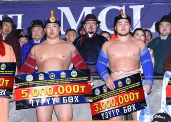 УЛСЫН АВАРГА О.ХАНГАЙ ТҮРҮҮЛЖ, НАЧИН Э.БАТМАГНАЙ ҮЗҮҮРЛЭВ