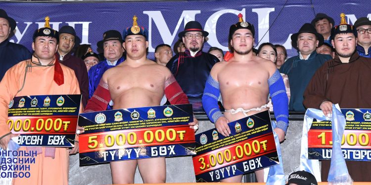 УЛСЫН АВАРГА О.ХАНГАЙ ТҮРҮҮЛЖ, НАЧИН Э.БАТМАГНАЙ ҮЗҮҮРЛЭВ